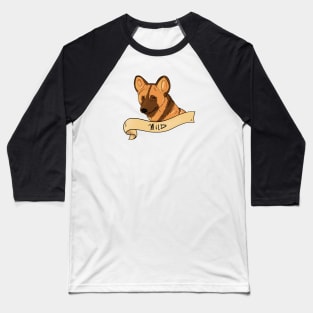 African "Wild" Dog Banner Baseball T-Shirt